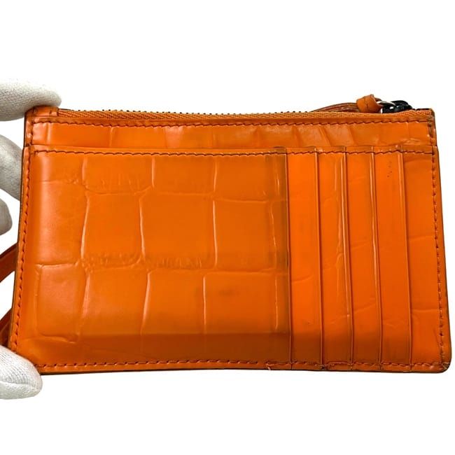 Balenciaga Coin Case Neoclassic Orange 640110 Coin Purse
