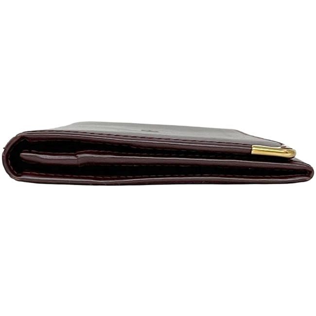 Cartier Folding Long Wallet Bordeaux Must Wallet Excellent Condition Preowned