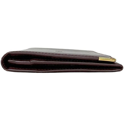 Cartier Folding Long Wallet Bordeaux Must Wallet Excellent Condition Preowned