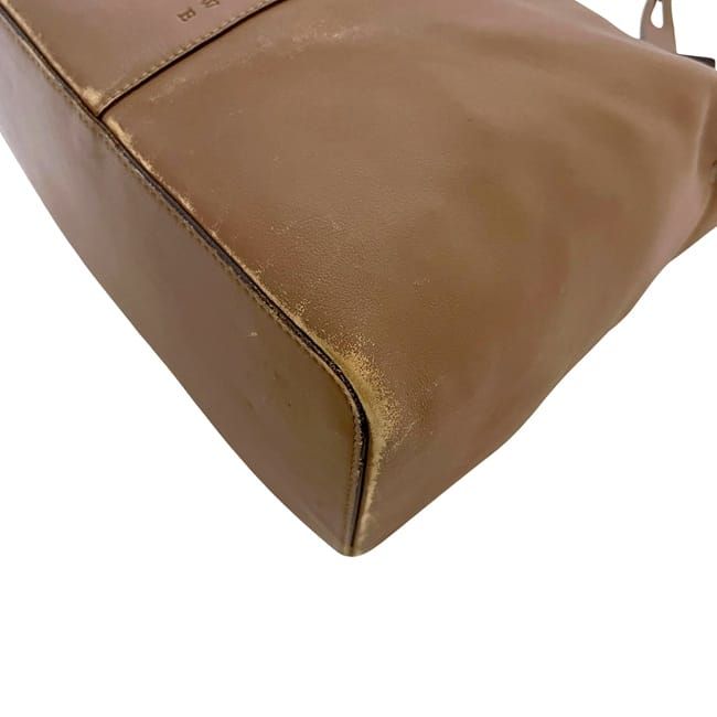 Loewe Shoulder Bag Brown Light Leather Preowned L20 Loewe