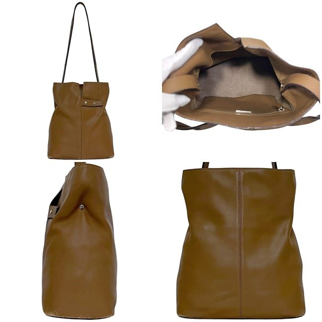 Loewe Shoulder Bag Brown Light Leather Preowned L20 Loewe