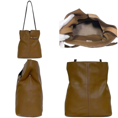 Loewe Shoulder Bag Brown Light Leather Preowned L20 Loewe