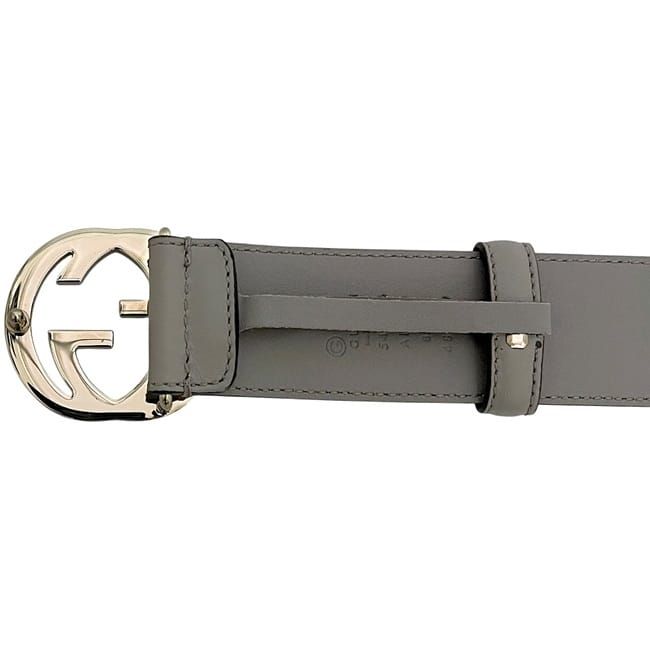 Gucci Belt Grey Interlocking 546386 Ap00g 85
