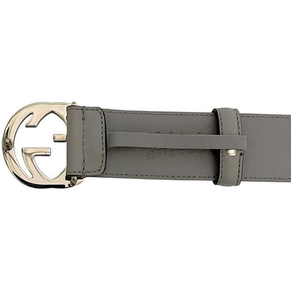 Gucci Belt Grey Interlocking 546386 Ap00g 85