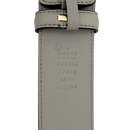 Gucci Belt Grey Interlocking 546386 Ap00g 85
