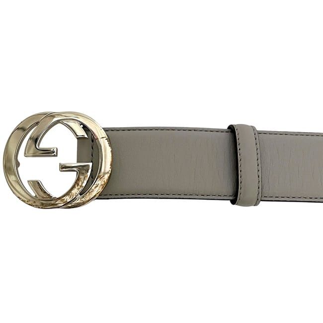 Gucci Belt Grey Interlocking 546386 Ap00g 85