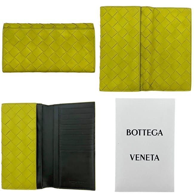 Bottega Veneta Bifold Long Wallet Yellow Cassette 676593 Wallet