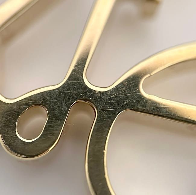 Loewe Key Ring Gold Anagram 111.29.203 Excellent Condition Logo