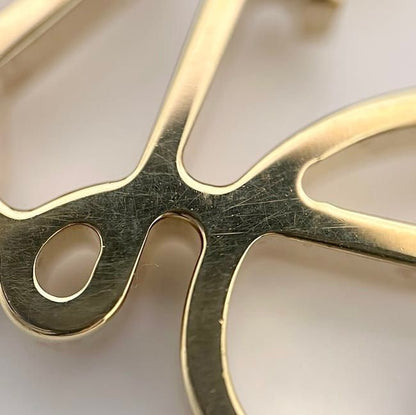 Loewe Key Ring Gold Anagram 111.29.203 Excellent Condition Logo