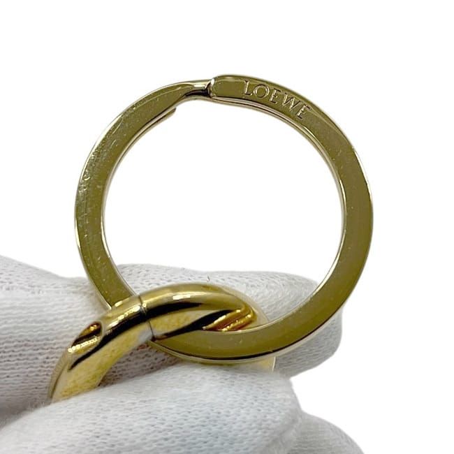 Loewe Key Ring Gold Anagram 111.29.203 Excellent Condition Logo