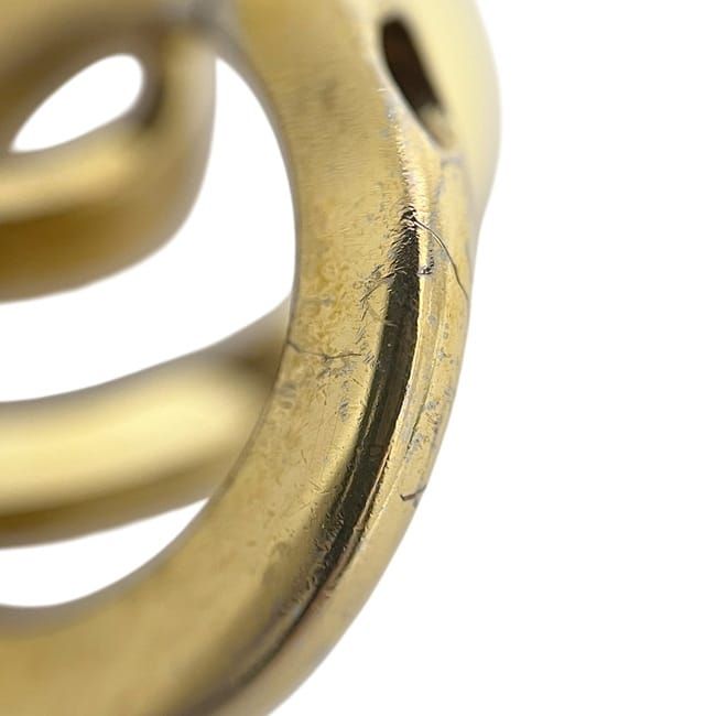 Loewe Key Ring Gold Anagram 111.29.203 Excellent Condition Logo