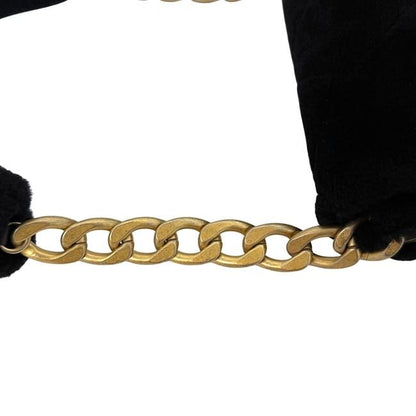 Chanel One Shoulder Bag Black Matelasse 30s Excellent Condition