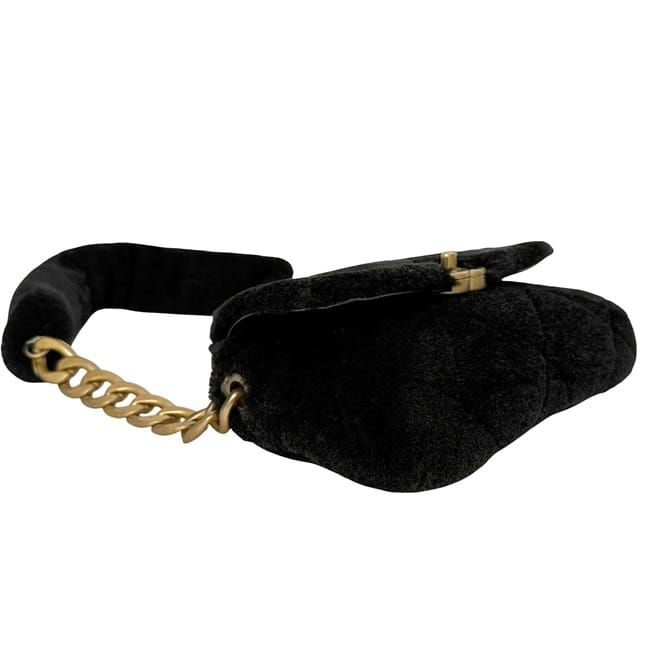 Chanel One Shoulder Bag Black Matelasse 30s Excellent Condition