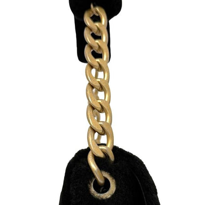 Chanel One Shoulder Bag Black Matelasse 30s Excellent Condition