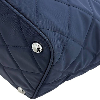 Prada 2 Way Bag Navy Tessuto 1bg740 Excellent Condition Tote Bag
