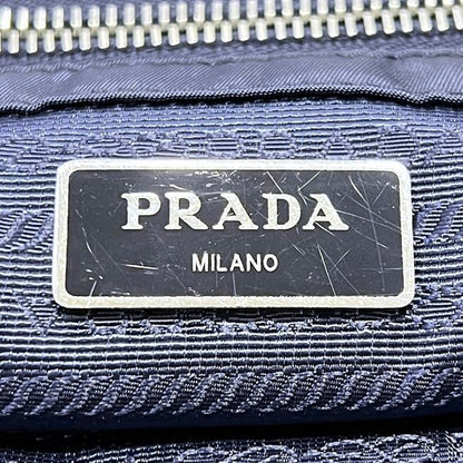 Prada 2 Way Bag Navy Tessuto 1bg740 Excellent Condition Tote Bag