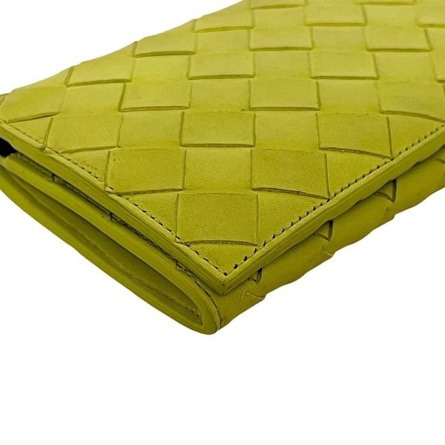 Bottega Veneta Bifold Long Wallet Yellow Cassette 676593 Wallet