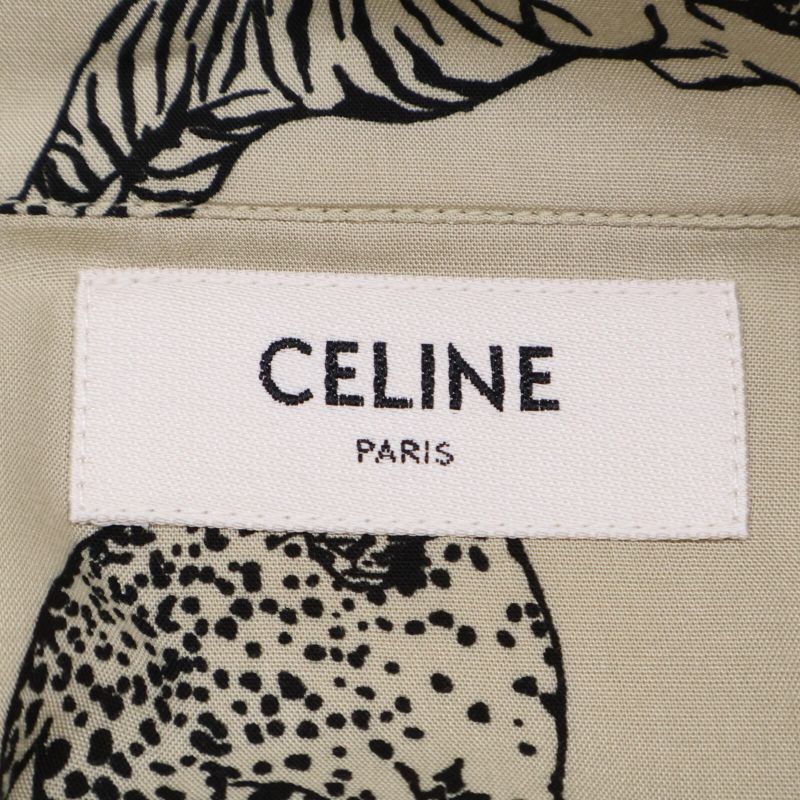 Celine2c708362q Fee-line Print Loose Tail Coat Short-slee