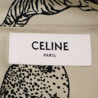 Celine2c708362q Fee-line Print Loose Tail Coat Short-slee