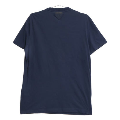 Prada Umj492 Navy Triangle Logo Crew Neck T-shirt M