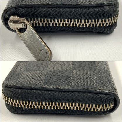 Louis Vuitton Mie Graphite Zippy Coin Purse Coin Case N63076 Black