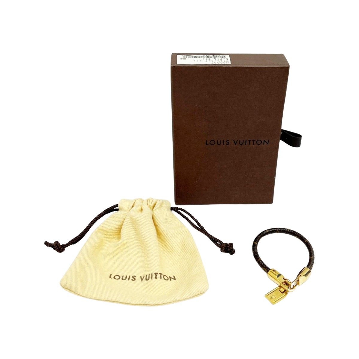 Louis Vuitton Monogram Bra Scuff Bracelet Ca0142 Brown