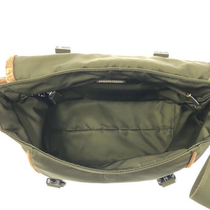 Prada - 2025ss - Re-nylon Nylon Suede Medium Shoulder Bag - Khaki Brown - Men's