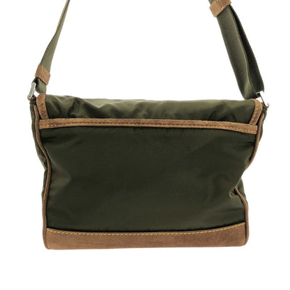 Prada - 2025ss - Re-nylon Nylon Suede Medium Shoulder Bag - Khaki Brown - Men's