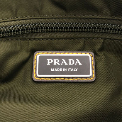 Prada - 2025ss - Re-nylon Nylon Suede Medium Shoulder Bag - Khaki Brown - Men's