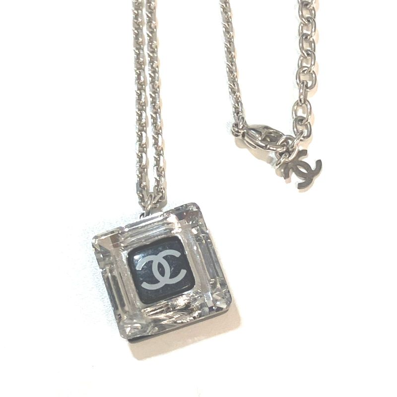 Cahnel Chanel Square Cube COCO Mark Necklace : Y3163