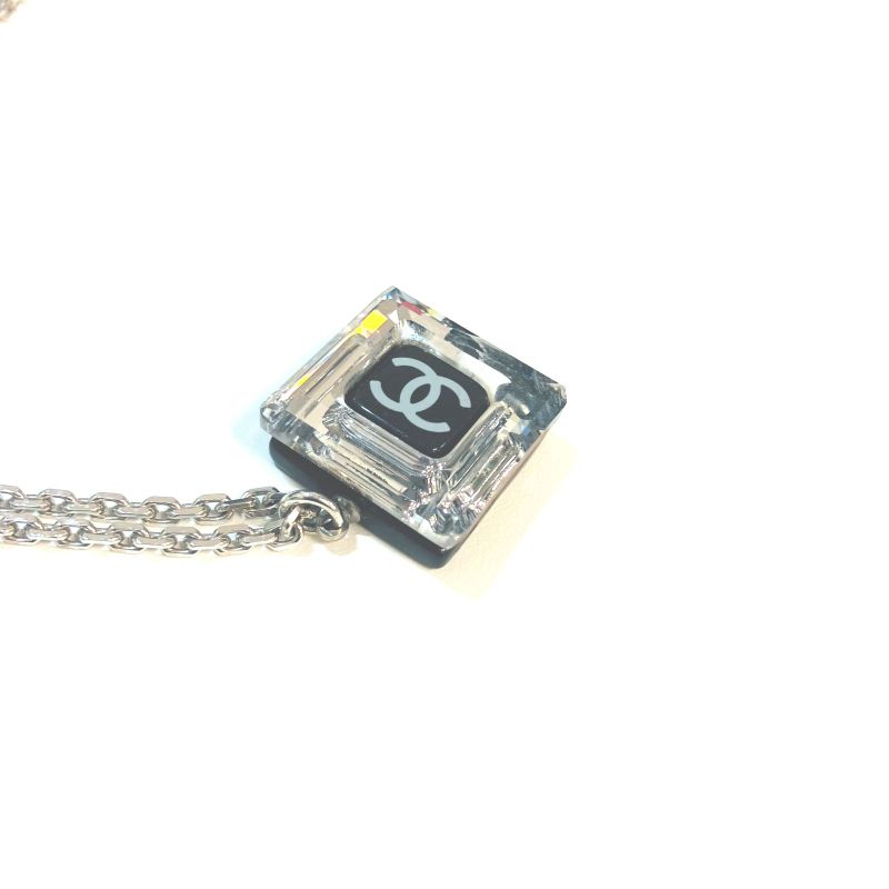 Cahnel Chanel Square Cube COCO Mark Necklace : Y3163