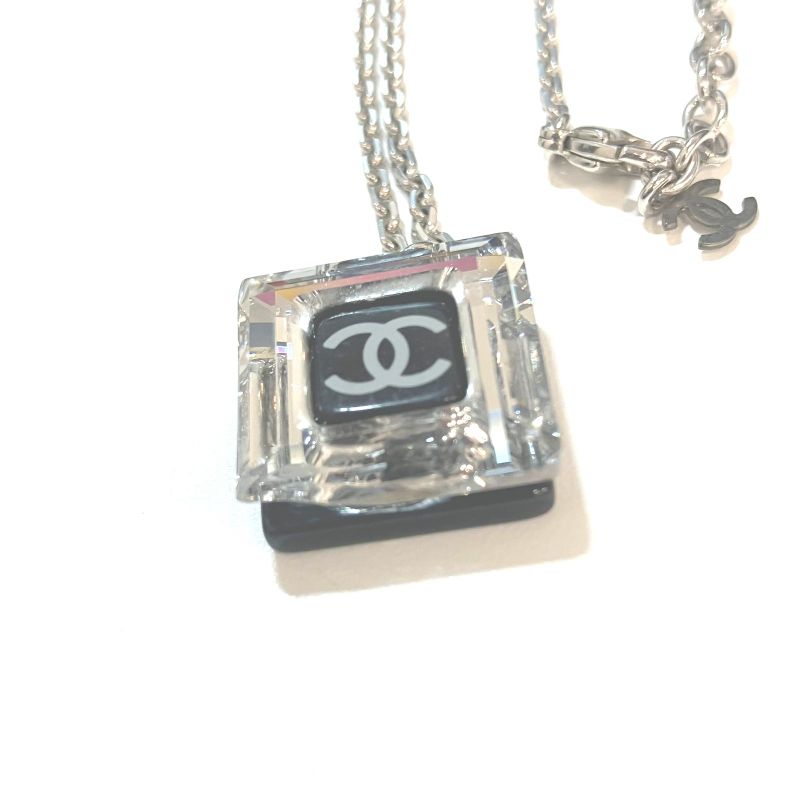 Cahnel Chanel Square Cube COCO Mark Necklace : Y3163