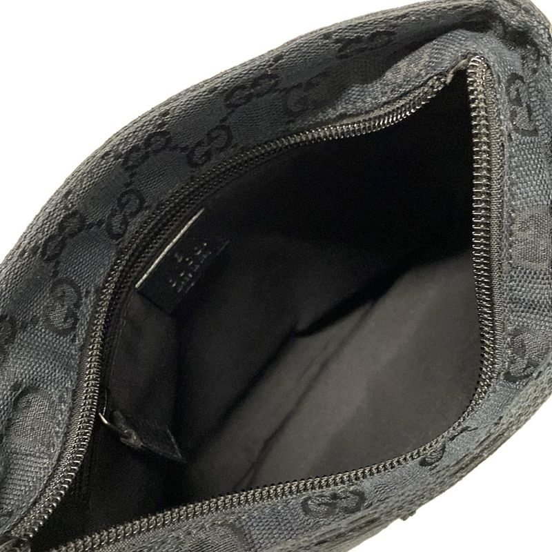 Gucci Shoulder Bag GG Pattern Sherry (web) 146309 Black Green And Red Leather