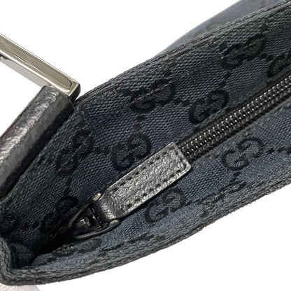 Gucci Shoulder Bag GG Pattern Sherry (web) 146309 Black Green And Red Leather