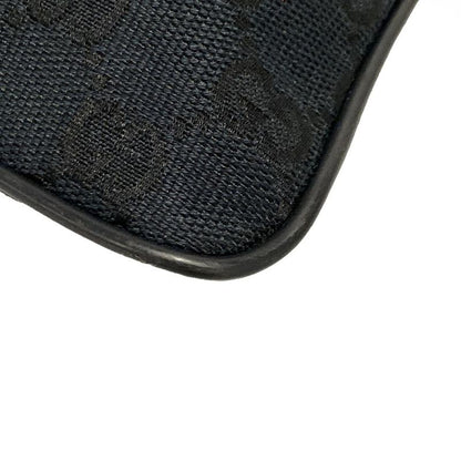 Gucci Shoulder Bag GG Pattern Sherry (web) 146309 Black Green And Red Leather