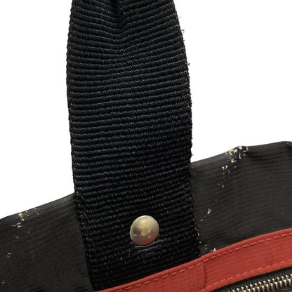 Chanel Tote Bag Old Travel Line A11833 Black And White Silver Hardware