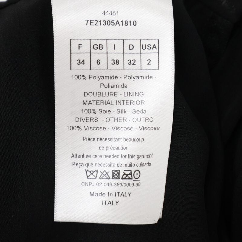 Christian DIOR Black 7e21305a1810 Dotted Skirt 38