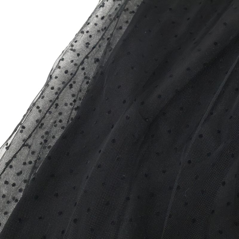 Christian DIOR Black 7e21305a1810 Dotted Skirt 38