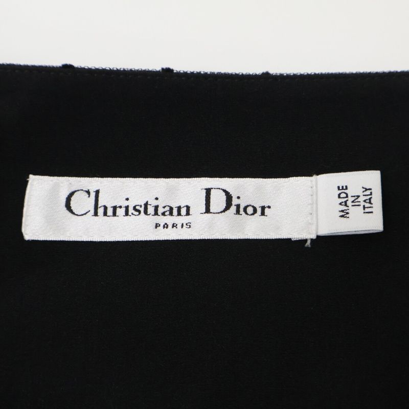 Christian DIOR Black 7e21305a1810 Dotted Skirt 38