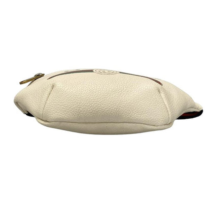Gucci Waist Pouch Print Small Belt Bag 527792 White Leather