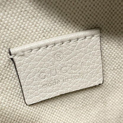 Gucci Waist Pouch Print Small Belt Bag 527792 White Leather