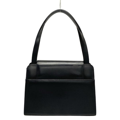 Cartier Handbag Sapphire Line Black Leather