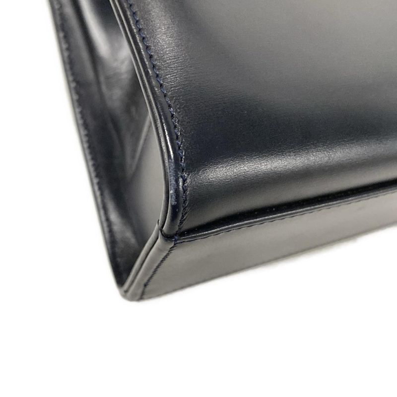 Cartier Handbag Sapphire Line Black Leather