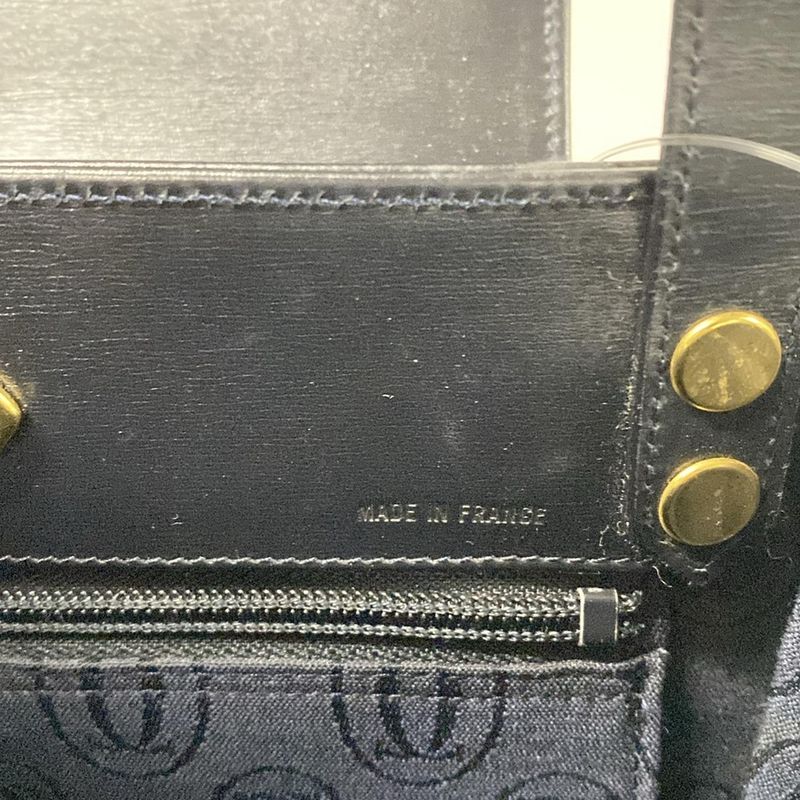 Cartier Handbag Sapphire Line Black Leather