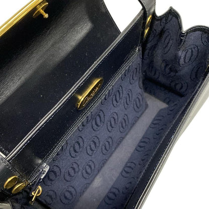Cartier Handbag Sapphire Line Black Leather