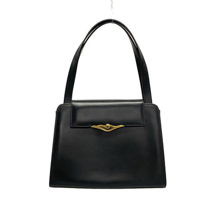 Cartier Handbag Sapphire Line Black Leather