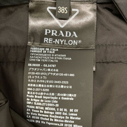 Prada 22 Years Re-nylon Half Pants 22y884 Triangle Plate 38