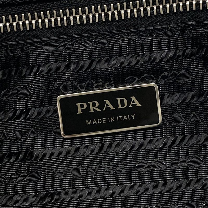 Prada Tote Bag Terry Mini Tote Bag 1bg447 White And Black