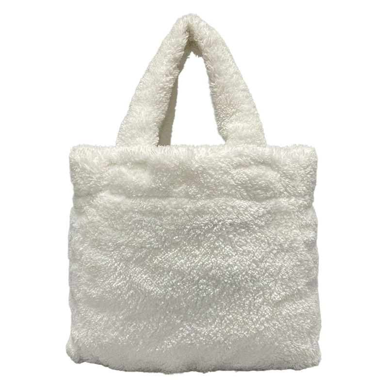 Prada Tote Bag Terry Mini Tote Bag 1bg447 White And Black