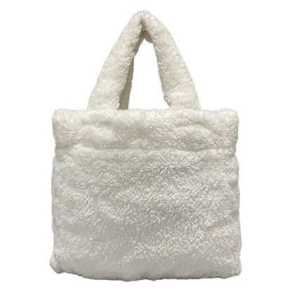 Prada Tote Bag Terry Mini Tote Bag 1bg447 White And Black